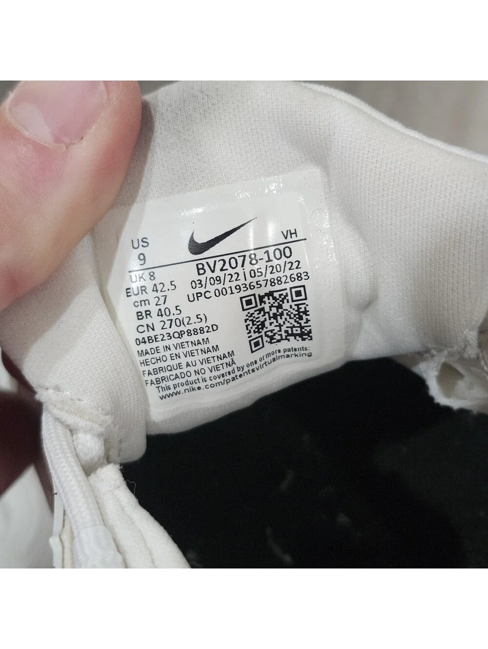 Nike SB Nyjah Free 2 Summit White Black Skate Shoes BV2078-100 Mens 9